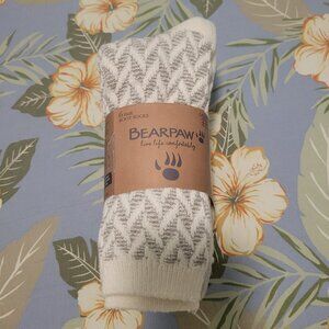 Bearpaw Women's Boot Sock, 6-pair, Ivory